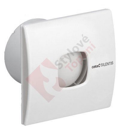 SILENTIS 10 T koupelnový ventilátor axiální s časovačem, 15W, potrubí 100mm,bílá 01071000