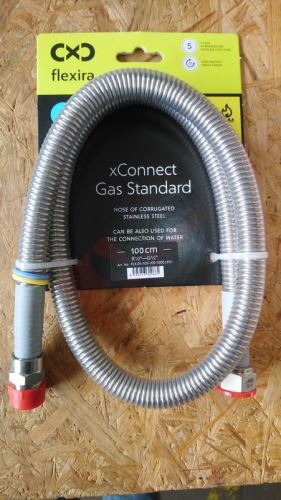 Plynová připojovací hadice Flexira xConnect Gas Standard  100cm R1/2" - G1/2" AZ-Pokorný
