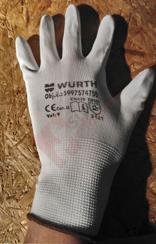 Polyuretanové ochranné rukavice komfort č. 10 - Würth