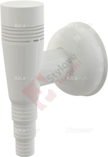 Sifon pračkový venkovní bílý s přivzdušněním APS5 Alca plast