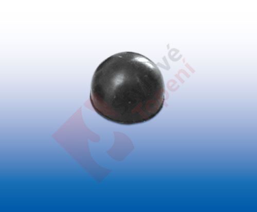 Těsnění sedla vršku půlkukaté (pralinka) - černá guma  3/8" SAM Myjava - D2/53
