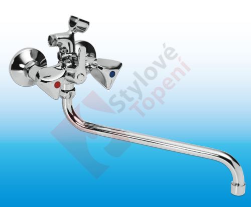 Baterie jádrová vanová stěnová bez příslušenství rozteč 100 mm - SK 01810-100