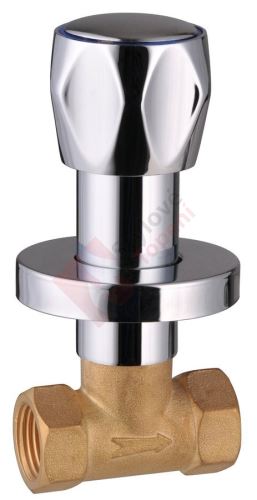 Podomítkový uzavírací ventil 1/2", chrom VP621