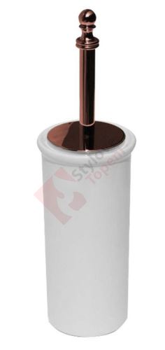PERLA WC štětka na postavení, keramika, růžové zlato PE1207