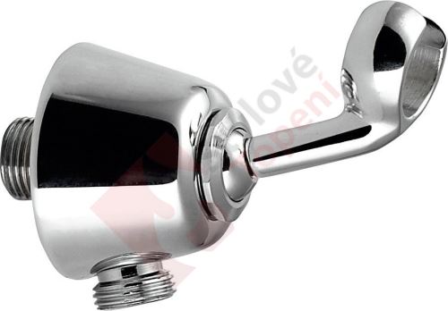 Držák sprchy kulatý otočný, s vyústěním, chrom SUP4B