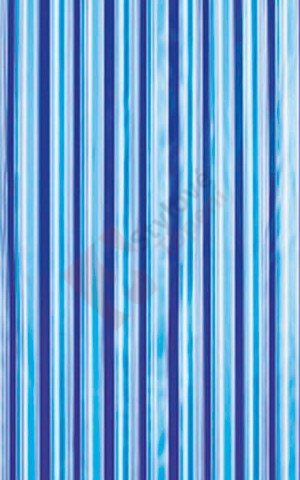 Sprchový závěs 180x180cm, vinyl, modrá, pruhy ZV011