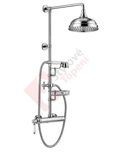 VIENNA sprchový sloup s pákovou baterií, mýdlenka, 1267mm, chrom VO139