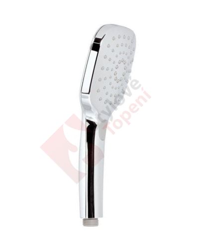 Ruční masážní sprcha s tlačítkem, 4 režimy sprchování, 100x100mm, ABS/chrom 1204-24