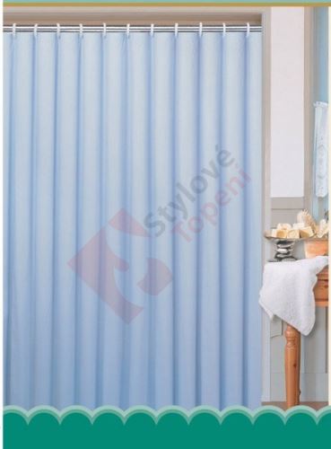 Sprchový závěs 180x200cm, polyester, modrá 0201104 M
