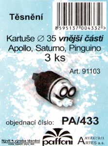 SADA - těsnění kartuše Ø 35 A.91103 - AP/ST/PI - 3 ks - PA/433