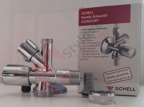 SCHELL Comfort ventil rohový kombi  chrom 035510699
