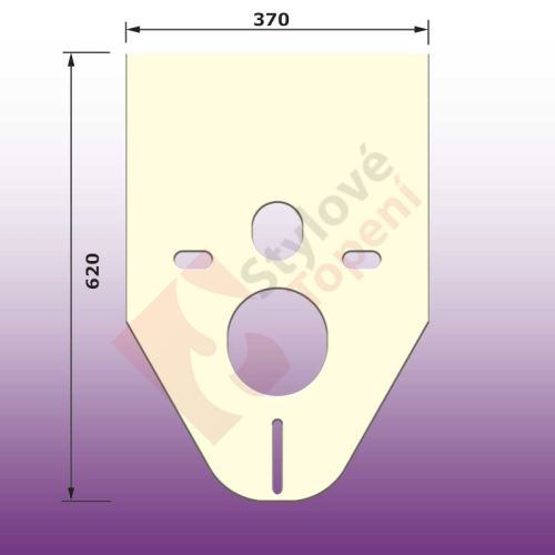 Izolační podložka pod závěsné WC - nestandartní keramika - univerzální - G4/2553