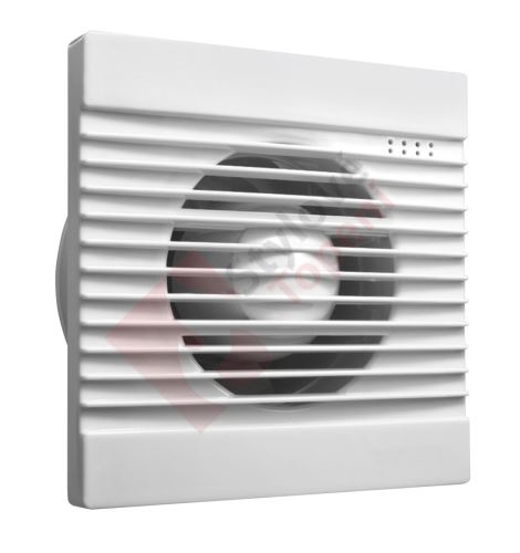 Koupelnový ventilátor, 230V/50Hz, 100mm, bílá FBS300