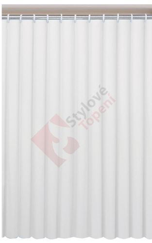 UNI sprchový závěs 120x200cm, vinyl, bílá 131111