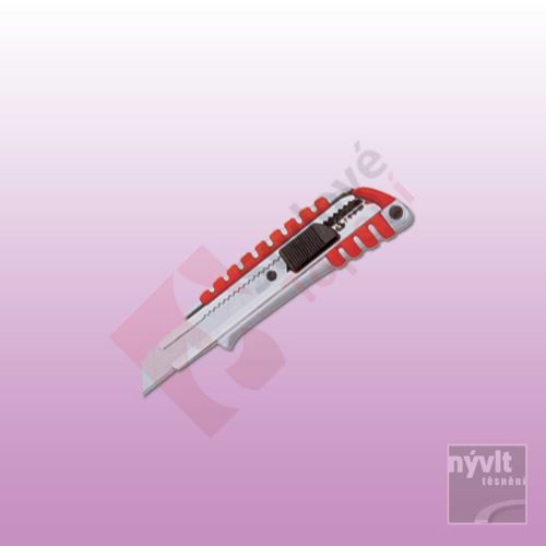 Nůž ulamovací s kovovou výstuhou - š. 18 mm celokovový - N/1746