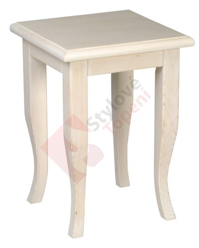 RETRO stolička 33x45x33cm, starobílá 1683