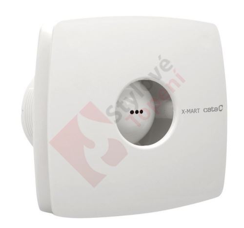 X-MART 12T koupelnový ventilátor axiální s časovačem, 20W, potrubí 120mm, bílá 01021000